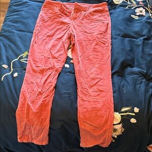 Women’s Rust Corduroy Straight-Leg Pants